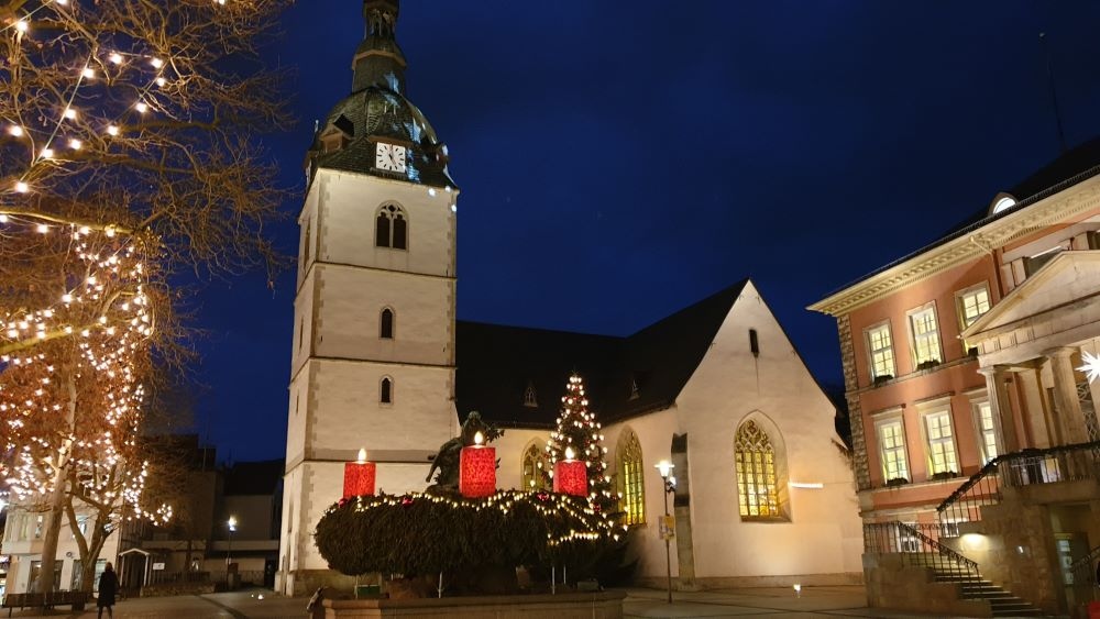 Evangelisch in Lippe - Weihnachtsstimmung: Die geschmückte Detmolder Innenstadt in den vergangenen Jahren. Archivfoto: Wolfgang Loest